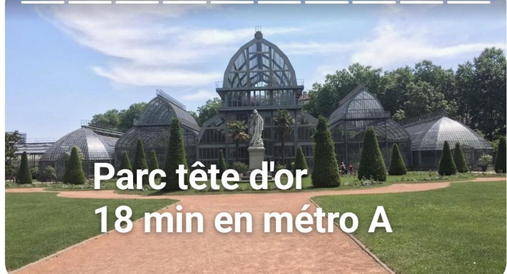 Medipole T2 Avec Un Garage Gratuit Sur Place, 16Min A Centre Ville Lyon En Metro A Вильорбан Екстериор снимка