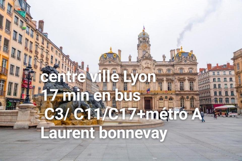 Medipole T2 Avec Un Garage Gratuit Sur Place, 16Min A Centre Ville Lyon En Metro A Вильорбан Екстериор снимка